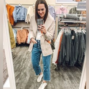 Cream sweater jacket